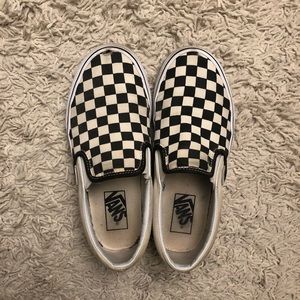 Checkered Slip On Vans